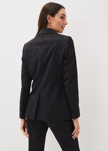 Phase Eight Joanna Jacquard Jackets Black Canada | AOJPSI-198